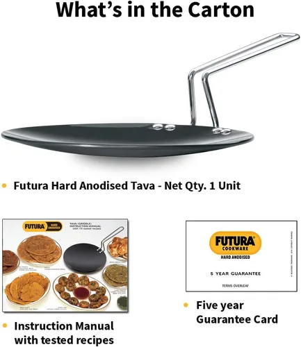 Vista 8 de Hawkins Futura Tava anodizada dura de 22 cm, 4,06 mm (Negro)