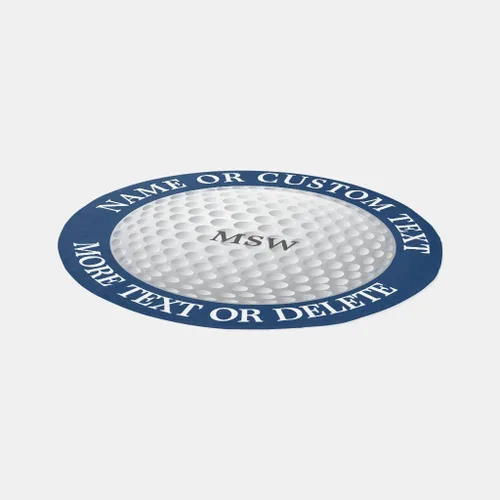 Vista 5 de Alfombras personalizadas, pelota de golf, nombre de golfista personalizado, alfombra de club de golf personalizada con logotipo de foto, texto