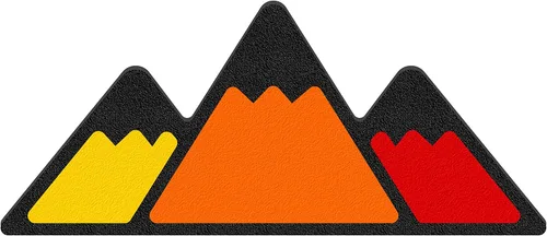 Vista 3 de Insignia tricolor - Compatible con Toy Taco, Tun y 4Run Negro con escala de grises TRI