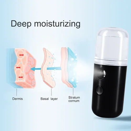 Vista 2 de Kingsmile Nano pulverizador de niebla, nano nebulizador eléctrico, vaporizador facial portátil para extensiones de pestañas y cuidado diario, mini