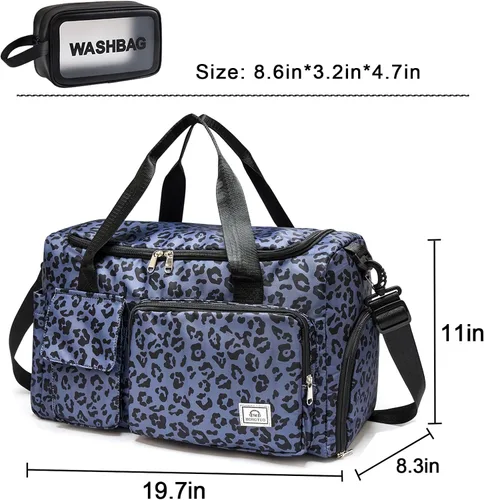 Vista 94 de Pequeña bolsa de gimnasio para mujer, bolsa de viaje con compartimento para zapatos