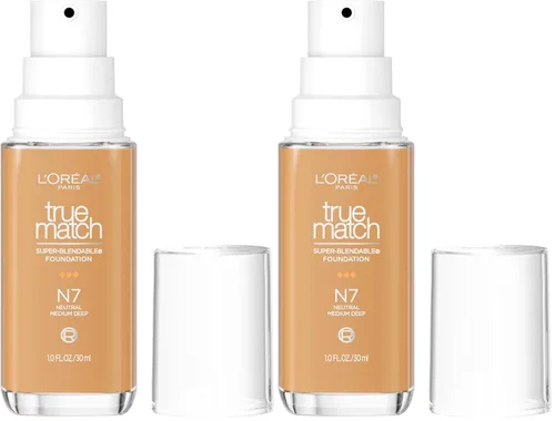 Vista 55 de L'Oreal Paris True Match - Base líquida supermezclable, maquillaje de base líquida de cobertura media, C0.5, ligero, 1 onza líquida
