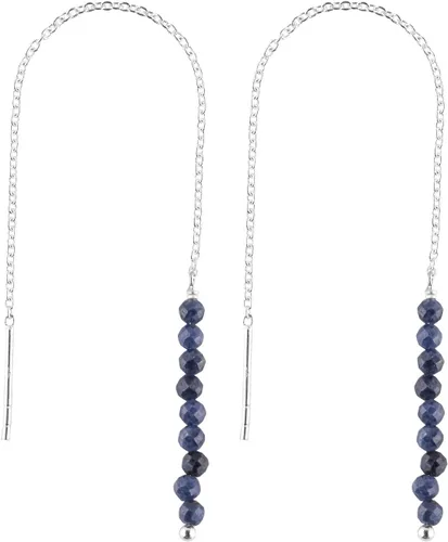 Vista 13 de Aretes delicados de piedra auténtica, piedras preciosas tanzanita, joyería minimalista, aretes colgantes, chapados en plata, piedras natales
