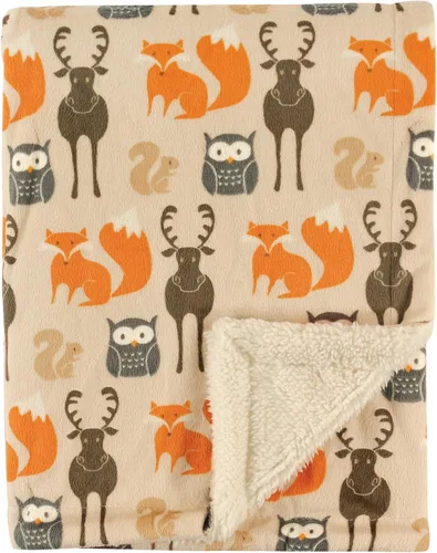 Vista 10 de Hudson Baby Manta unisex de felpa de visón y sherpa para bebé, abstracta, talla única Abstracto