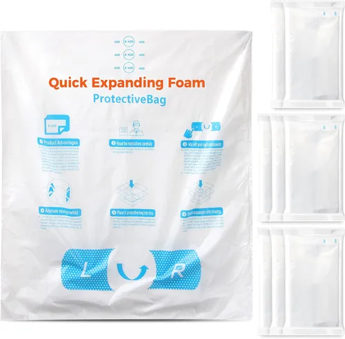 Vista 7 de 15 x 18 pulgadas, 10 unidades TONESPAC Instant Pack Quick Expanding Foam X-100 Bolsa de embalaje para embalaje y envío