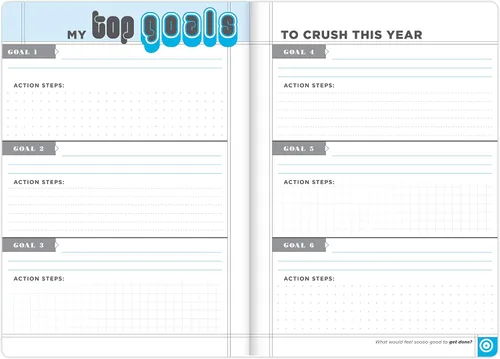 Vista 3 de Knock Knock Crush Those Goals - Agenda sin fecha y agenda semanal