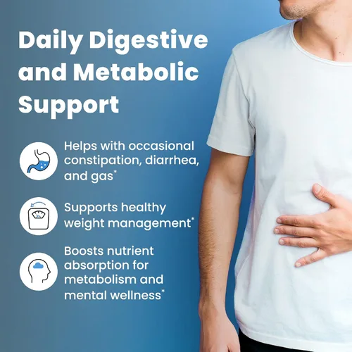 Vista 2 de Ombre Probiótico potenciador metabólico – Apoya el metabolismo, el control saludable del peso y la digestión – Suplemento de energía y salud