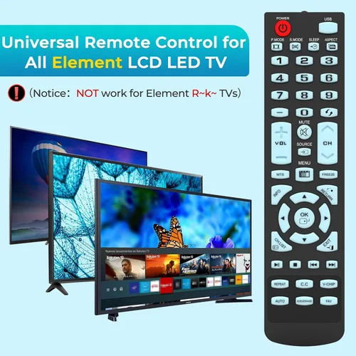 Vista 2 de Elemento de control remoto universal TV compatible con todos los elementos LCD LED TV - No requiere programación