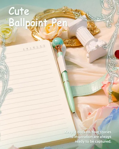 Vista 3 de Hoci Poci Agenda con candado y llaves para niñas, ideas de regalo para niñas, diario de 360 páginas con bordes dorados para mujeres, cuaderno