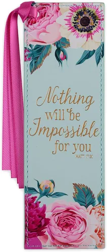 Vista 26 de Christian Art Gifts - Marcapáginas premium de piel sintética vegana con escritura bíblica para mujeres: Cuando ella habla - Proverbios 31:26, Marrón