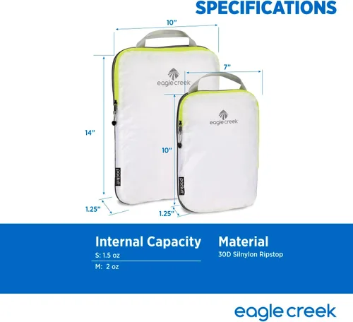 Vista 7 de Eagle Creek Pack-it Specter - Juego de cubos de compresión, blanco (WhiteStrobe)), EC-41186002