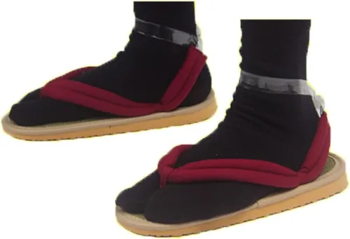 Vista 2 de Nozfeon Nezuko Cosplay Clogs Kochou Clog Rengoku Geta Tanjirou Zenitsu Clog Wooden Flip Flops with Socks