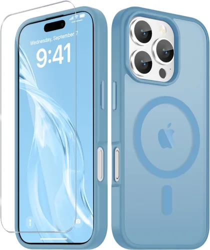 Vista 1424 de Funda para Google Pixel 10 Pro XL, cubierta magnética mate, color negro Fit for MagSafe, Screen Protector included, Shockproof Military Grade