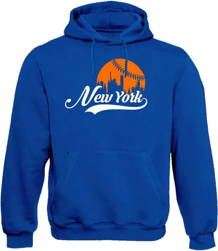 Vista 10 de Xtreme Apparrel Cityscape Skyline - Sudadera con capucha para hombre para fanáticos del béisbol