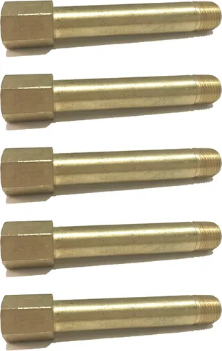 Vista 4 de Latón 1/8" largo extensión adaptador, 3.0 in largo, D.O.T. aprobado (cantidad 01)