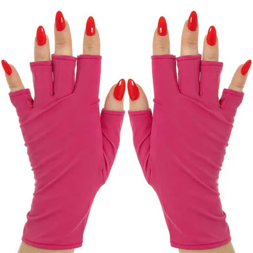Vista 15 de ManiGlovz - Guantes de uñas originales con protección UPF 50+ UV Manicura de gel y guantes anti UV sin dedos para mujeres Se pueden utilizar