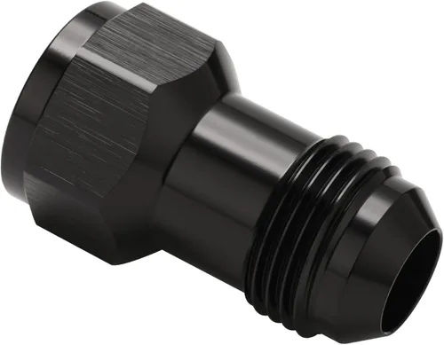 Vista 5 de 4AN hembra flare a 4AN macho Flare extensión adaptador de montaje recto aluminio negro