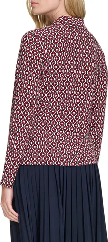 Vista 4 de Tommy Hilfiger Top de manga larga con cuello y botones delanteros para mujer