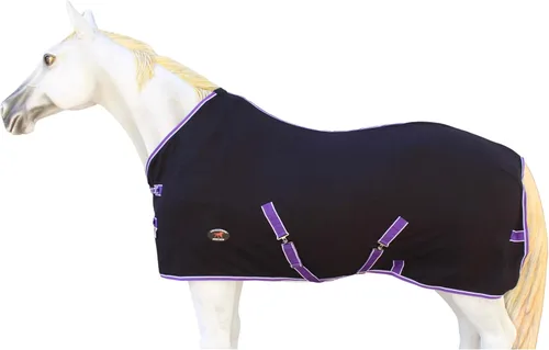Vista 4 de 72" Caballo Púrpura Suave Fleece Cooler Humedad Mecha Ejercicio Mostrar Manta 4396
