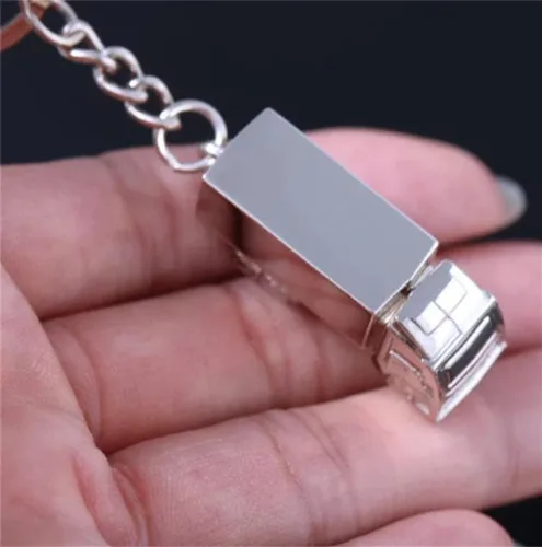 Vista 4 de Ergugos Llavero de metal para camión, llavero de camión, llavero de coche, llavero para llaves de coche, regalo creativo, encantador llavero