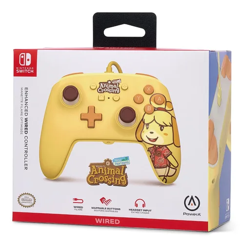 Vista 10 de PowerA Enhanced Wired Controller for Nintendo Switch - Animal Crossing Isabelle