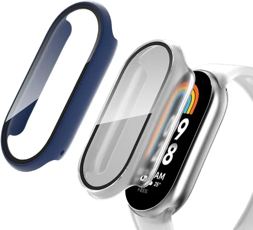 Vista 15 de Yrzper Compatible con Xiaomi Mi Band 8/NFC Protector de pantalla Ultra delgado HD vidrio templado Funda de protección de pantalla de cubierta dura