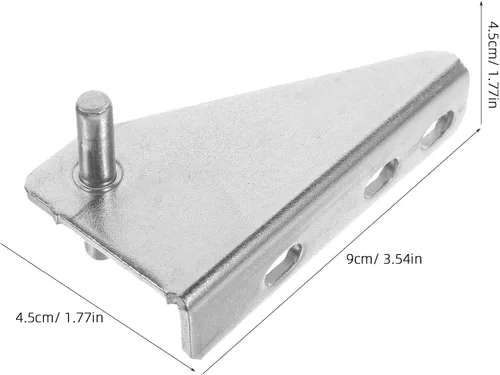 Vista 4 de 2 unids bisagras de nevera bisagras refrigerador puerta congelador reemplazo refrigerador pequeño suministro reparación congelador xiaobing acero