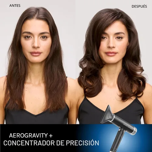 Vista 11 de Bio Ionic AeroGravity - Secador de pelo Featherlight, mango plegable, reduce el encrespamiento y la estática, compacto, ultra ligero, doble voltaje