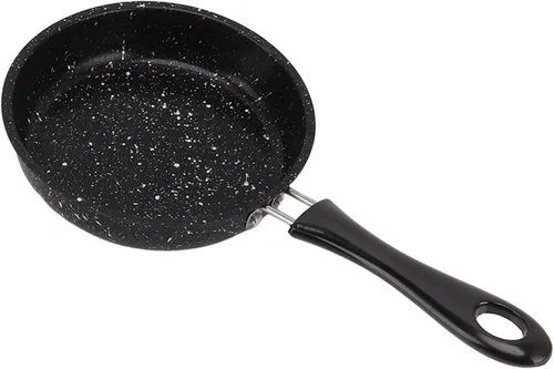 Vista 5 de TANIQIACA Sartén de acero inoxidable y ABS, sartén antiadherente, sartén de cebolla para filete de tocino, sartén de cocina saludable de acero