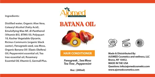 Vista 5 de Batana Oil & Sea Moss Hair Shampoo and Conditioner Set- Champú orgánico hecho a mano con aceite de ricino, aloe vera, alholva, romero, árbol