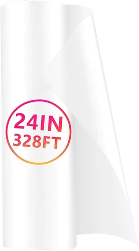 Vista 8 de MagicPrint4U Rollo de película de transferencia DTF de 24 pulgadas x 328 pies, hojas de PET transparentes para impresión directa a película,