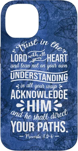 Vista 4 de Trust in Lord with All Your Heart Proverbio 3:5-6 - Carcasa cristiana para iPhone 17