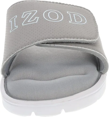 Vista 2 de IZOD - Sandalia de espuma viscoelástica para hombre, con velcro ajustable, tallas 7 a 12