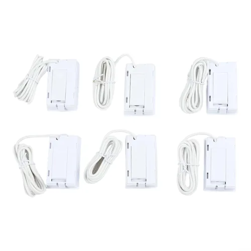 Vista 7 de 6 Pack Digital Thermometer with 1m Probe -50C to 110C for Aquarium Fridge Greenhouse Lab Monitoring(White)