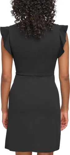 Vista 4 de DKNY Envoltura sintética con mangas voladas para mujer