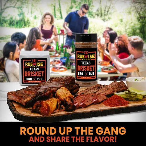 Vista 6 de RubWise Texas Style Brisket Rub, dulce, ahumado y salado, 11.5 onzas