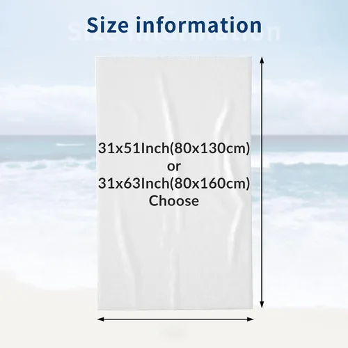 Vista 7 de Toalla de playa personalizada con nombre, toallas de playa personalizadas con nombre de gran tamaño de secado rápido para playa, baño, piscina