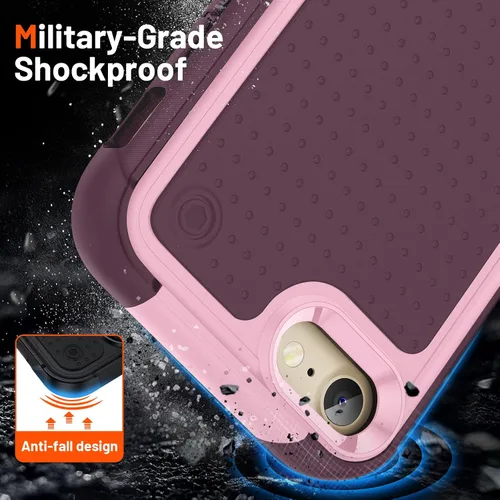 Vista 173 de Jeylly Funda para iPhone SE/Funda para iPhone 5S, Exterior de Plástico Duro que Absorbe Golpes + Interior de Silicona de Goma Defensor contra