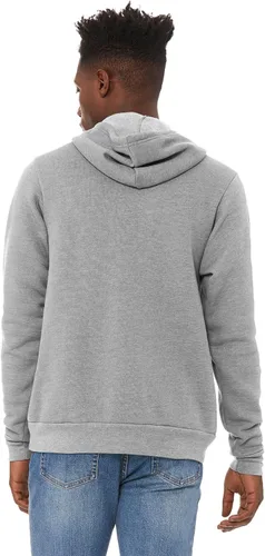 Vista 2 de Sudadera con capucha Bella + Canvas, unisex, con friza de algodón