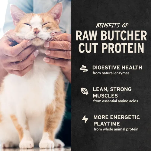 Vista 4 de Vital Essentials Golosinas liofilizadas para gatos, menudos de pavo, bolsa de 1 onza