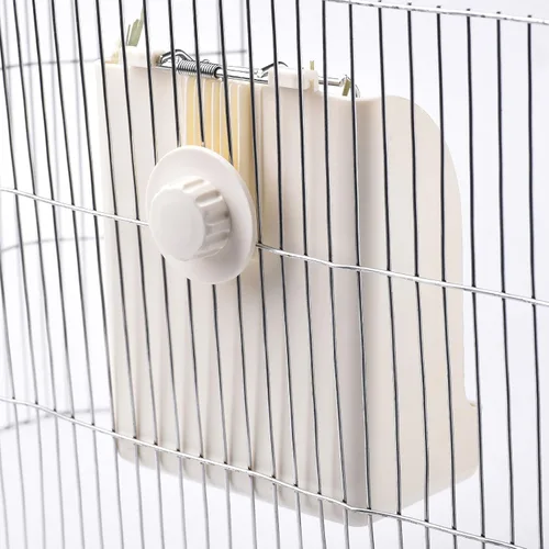 Vista 7 de CalPalmy Comedero de heno para conejos, cobayas y chinchillas, minimiza los residuos y el desorden con dispensador de heno colgante de 5.5 x 3.5 x