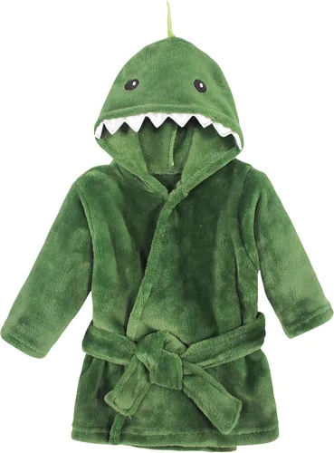 Vista 4 de Hudson Baby - Bata de baño unisex de peluche con cara de animal para bebé Azteca
