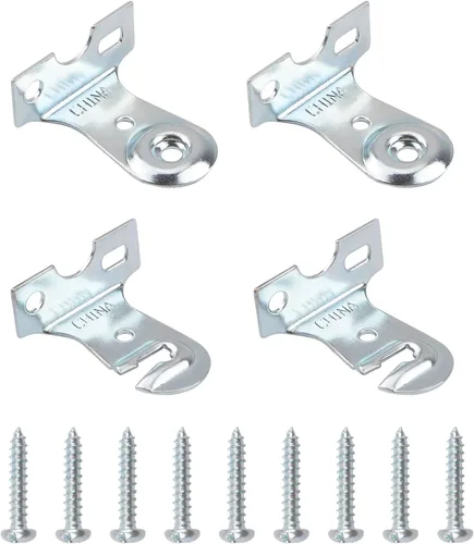 Vista 10 de 8 juegos de persianas enrollables, soporte de metal para ventana, soportes de montaje interior con tornillos, kit de reparación de persianas
