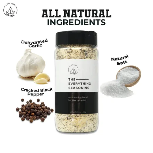 Vista 4 de Condimento estilo Santa María – Low Tide 15.2 oz – The Everything Seasoning Todo natural, sin MSG Fabricado en Estados Unidos ¡Espolvorea