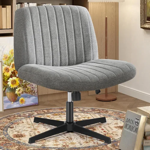 Vista 17 de OLIXIS Silla cruzada con ruedas, silla de tocador, escritorio de oficina en multicolor/fantasía (Inky)