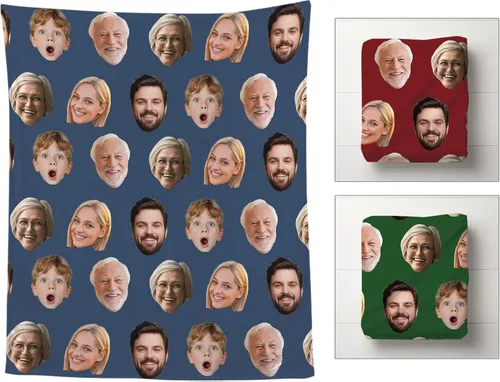 Vista 12 de Manta Personalizada de Fotos y Mensajes Collage Manta Throw - Perfecta para el Día de San Valentín para Ella, Él, Amigos - Foto Personalizada