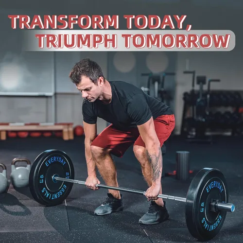 Vista 9 de Fitvids Placas de Tope Olímpicas de 2 Pulgadas, Placas de Peso Perfectas para Levantamiento de Pesas y Entrenamiento de Fuerza, Múltiples Pesos
