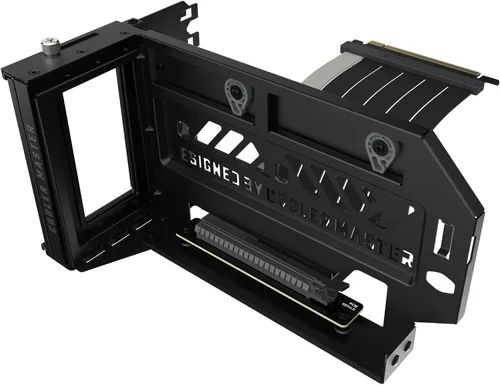 Vista 2 de Cooler Master Kit de soporte de tarjeta gráfica vertical Ver. 2 incluyendo cable elevador PCIe 4.0 x16-6.496 in