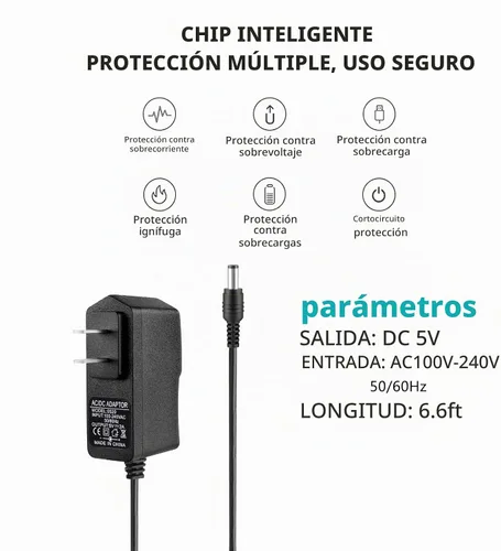 Vista 5 de Adaptador de cable de alimentación de 5 V CA compatible con Philips, Skylight, HP, Aluratek, BSIMB Smart Digital Picture Frame Cámaras Cable