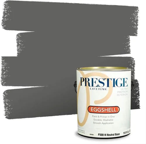 Vista 26 de PRESTIGE Paints - Pintura interior e imprimación en uno, 1 galón, cáscara de huevo, pimienta envejecida